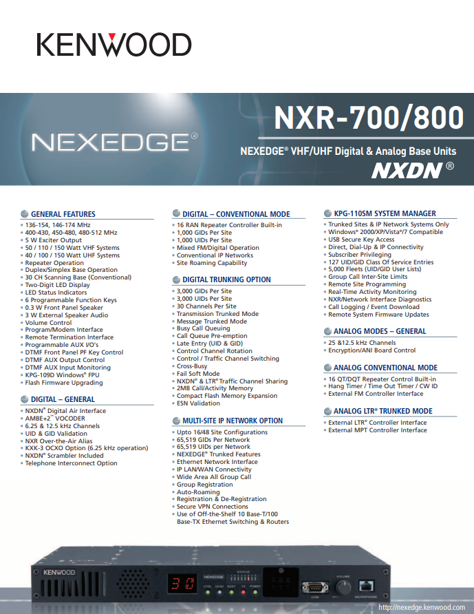 NXR-700-800